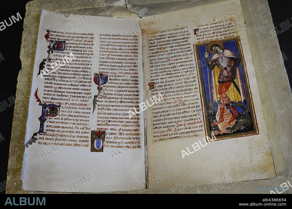 Libro sagrado. Biskupija cerca de Knin. Museo de los Monumentos Arqueológicos Croatas. Split. Croacia.