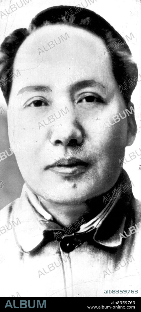 Chinese Communist Leader -- Mao Tze-Tung (above), Chinese Communist leader today demanded abrogation of treaties between China and the United States, and the trial of "War criminals," including Generalissimo  Chiang Kai-Shek, as two of eight prerequisites of peace in China. The demands were made in a Chinese language broadcast heard in Shanghai. January 14, 1949. (Photo by AP Wirephoto).