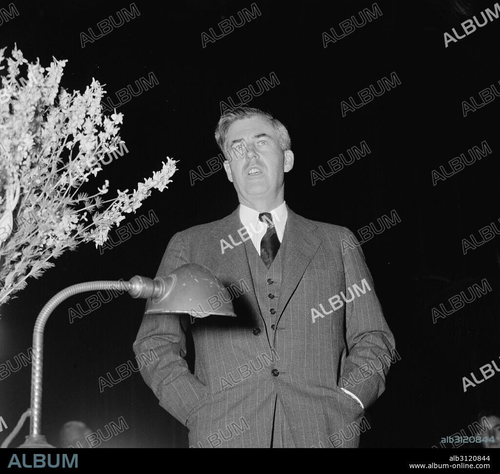 Henry Agard Wallace, 1888-1965. Photographed in 1945. Henry Agard Wallace was the 33rd Vice President of the United States (1941–1945), the Secretary of Agriculture (1933–1940), and the Secretary of Commerce (1945–1946). In the 1948 presidential election, Wallace was the presidential nominee of the Progressive Party.
