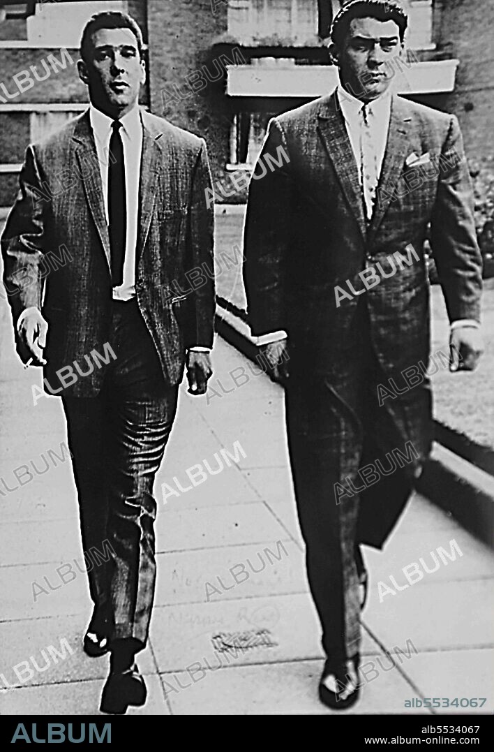 Ronnie and Reginald 'Reggie' Kray, twin brothers, who were English criminals, the foremost perpetrators of organised crime in the East End of London from the late 1950s to 1967. With their gang, known as the Firm, the Krays were involved in murder, armed robbery, arson, protection rackets and assaults.