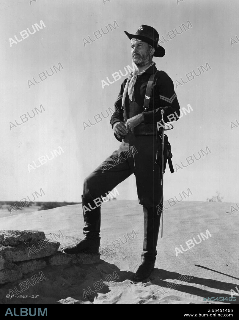 Casualty - Jack Woody loses his life fighting Indians in Columbia's Technicolor drama, "The Sabre and the Arrow," starring Broderick Crawford and Barbara Hale. January 10, 1955.