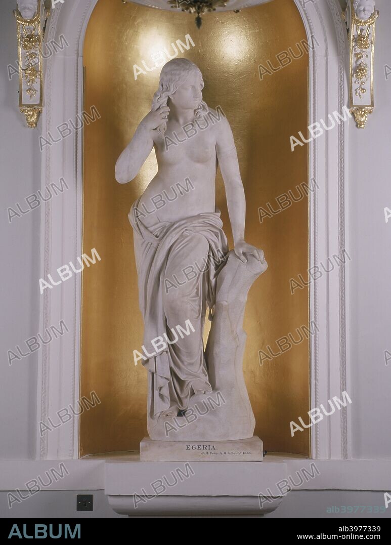 Egeria.1855. In Roman religion, she was a water spirit worshiped in connection with Diana at Aricia and also with the Camenae in their grove outside the Porta Capena at Rome. Like Diana, she was a protectress of pregnant women and, like the Camenae, was considered prophetic. Traditionally she was the wife, or mistress, and adviser of King Numa Pompilius, who established the grove at Rome and consorted with her there.