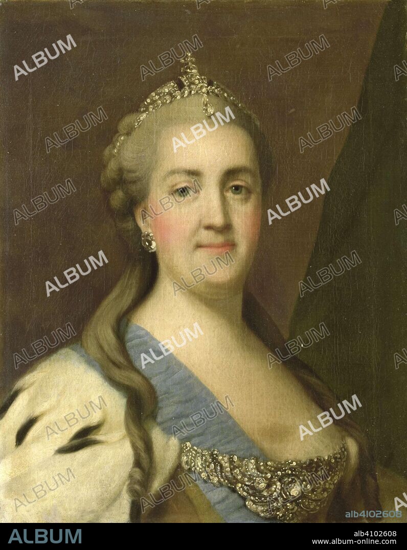 VIGILIUS ERICHSEN. Catherine II (1729-96), Empress of Russia. Dating: 1749 - 1782. Measurements: h 62 cm × w 48.5 cm.