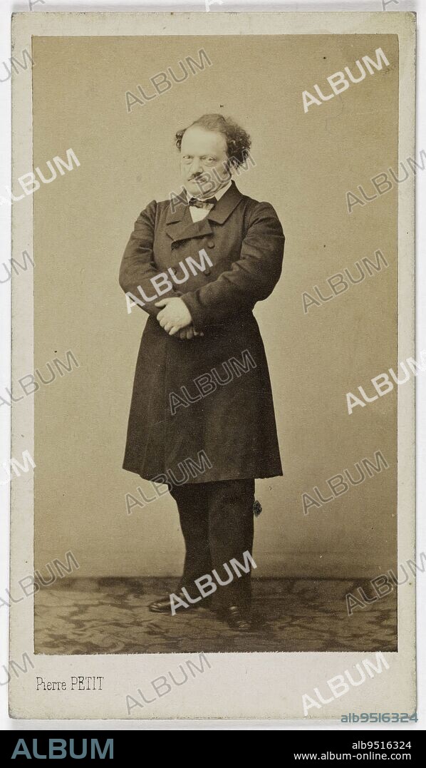 Portrait of Gilbert Louis Duprez (1806-1896), opera singer, Petit, Pierre (Pierre Lanith Petit, dit), Photographer, Before 1896, 2nd half of the 19th century, Graphic Arts, Photography, Albumen print, Height: 9 cm, Width: 5.3 cm.