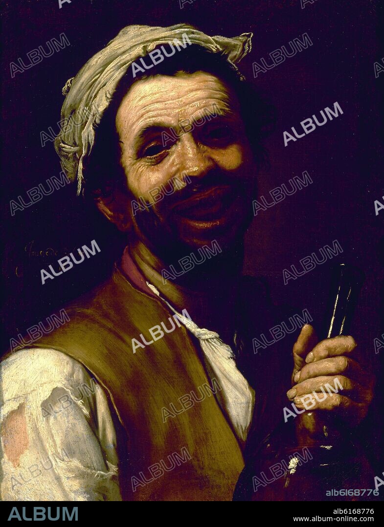 JOSÉ DE RIBERA. EL BEBEDOR - SIGLO XVII - BARROCO ESPAÑOL.