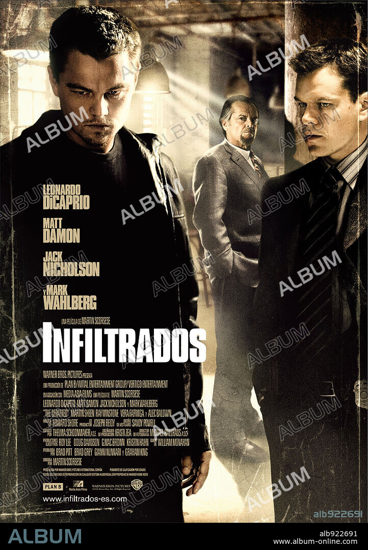 Poster of THE DEPARTED, 2006, directed by MARTIN SCORSESE. Copyright WARNER BROS PICTURES/VERTIGO ENTERTAINMENT/INITIAL ENTERTAIN.