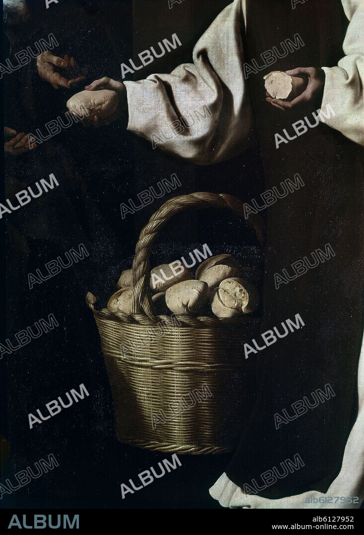 FRANCISCO DE ZURBARAN. LA CARIDAD DE FRAY MARTIN DE VIZCAYA - DETALLE.