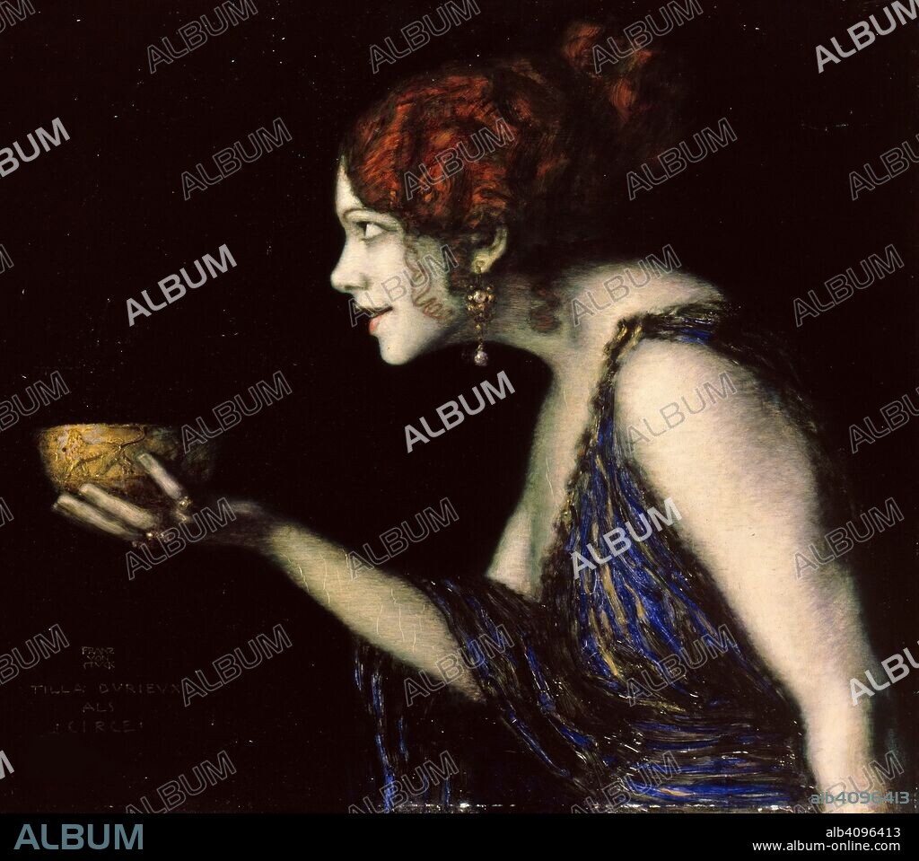 STUCK, FRANZ, RITTER VON. Tilla Durieux (1880-1971) as Circe.