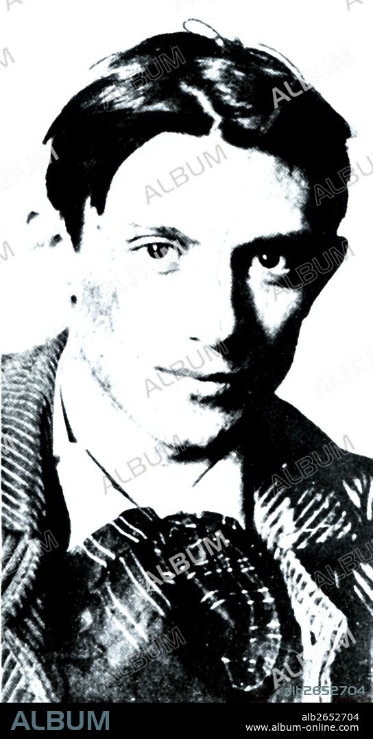 Pablo Ruiz Picasso (1881-1973), pintor malagueño, a la edad de 33 años, fotografía de prensa de 1914.