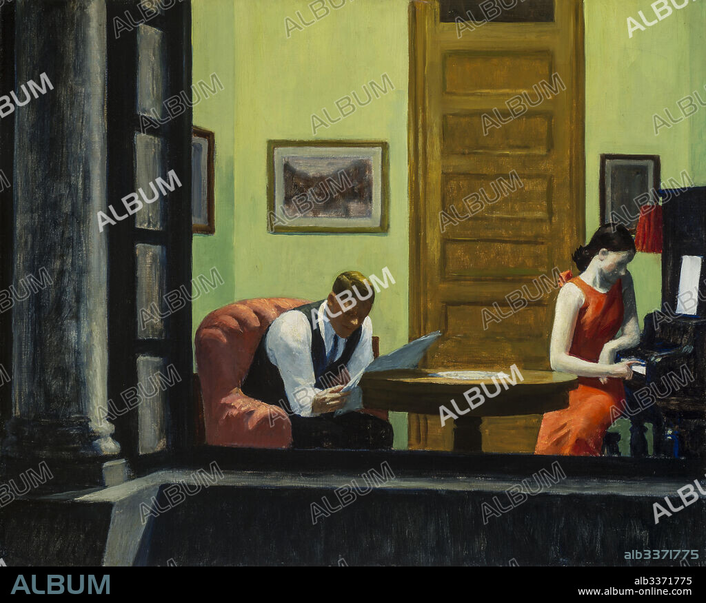 EDWARD HOPPER. Room in New York.