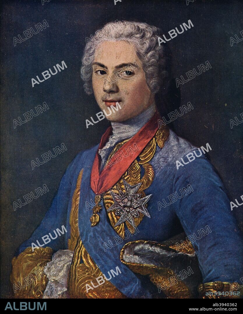 'Charles, Dauphin De France', 1910. Charles VII (1403-1461), called the Victorious or the Well-Served, was a monarch of the House of Valois who ruled as King of France from 1422 to his death. From The Connoisseur Vol XXVI. [Otto Limited, London, 1910].