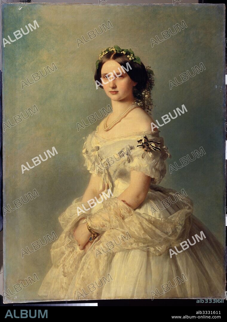 FRANZ XAVIER WINTERHALTER. Portrait of Princess Louise of Prussia (1838-1923).
