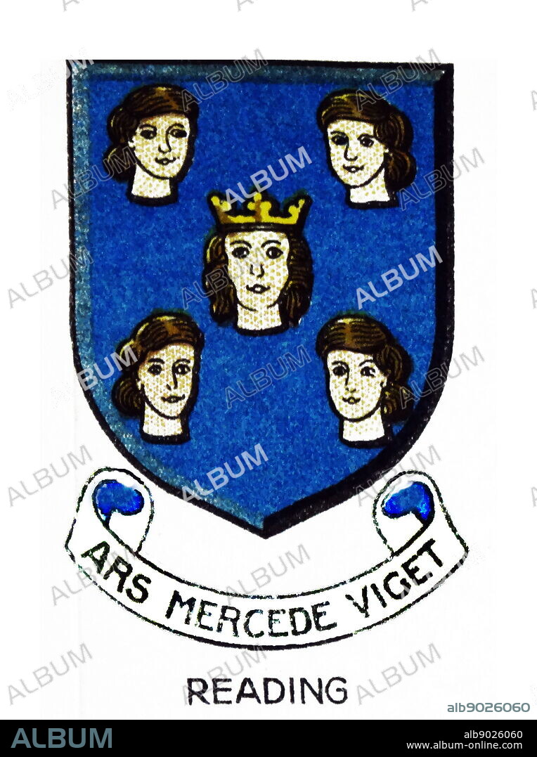 Emblem for Reading School, a grammar school with academy status for boys. It traces its history back to the school of Reading Abbey, making it one of the oldest schools in England. It was founded in 1125.