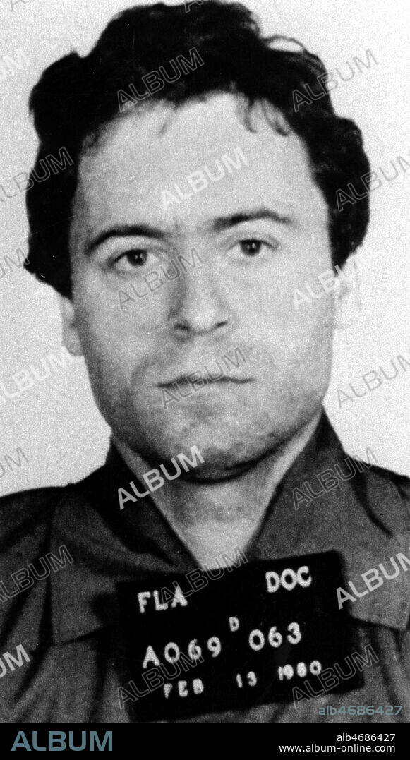 Feb 13, 1980; Starke, Florida, USA; 1980 police mug shot of convicted serial killer TED BUNDY. (Credit Image: © Florida Correctional/ZUMAPRESS.com).