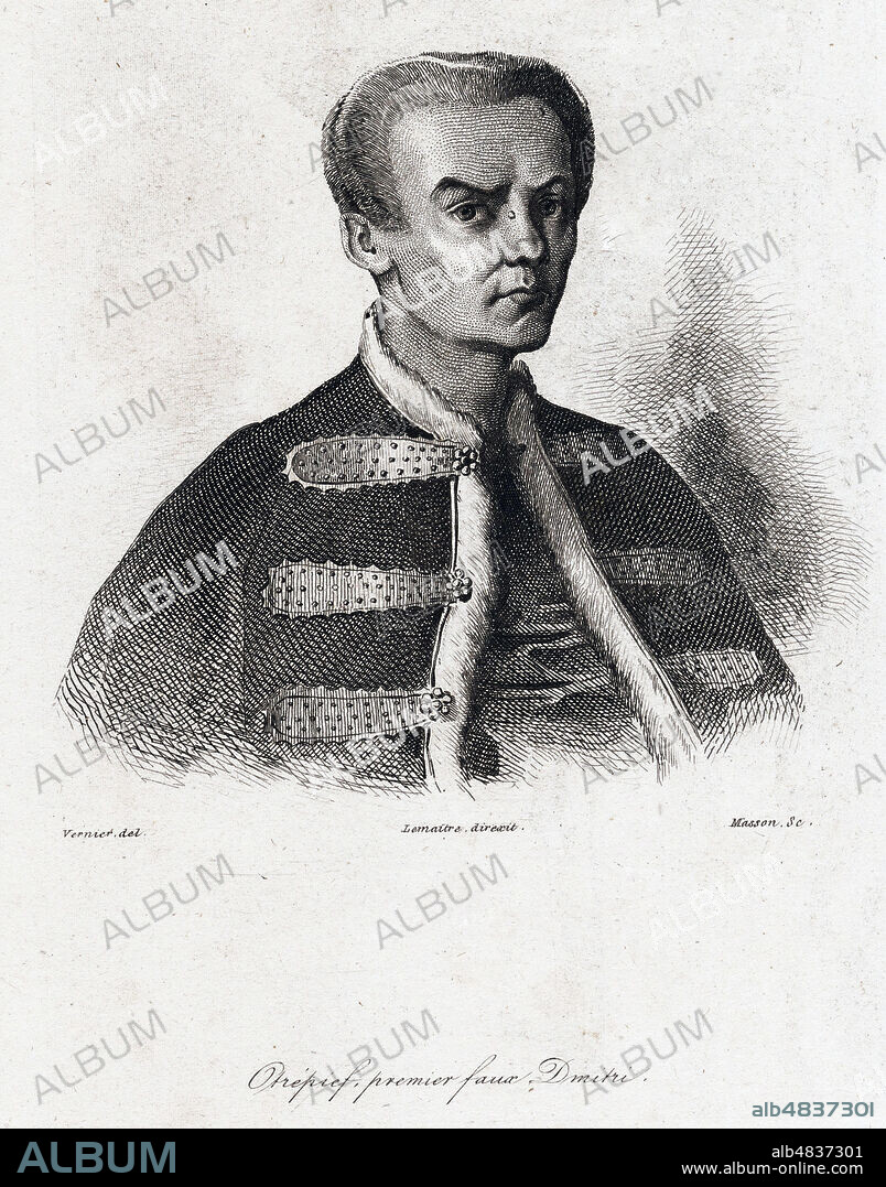 OSTREPIEF Premier faux DIMITRI (1582-1606). Illustration de 1838 par Charles VERNIER (1813-1892) pour Russie par Jean-Marie CHOPIN (1796-1871). Credit : Collection Jonas/Kharbine-Tapabor.