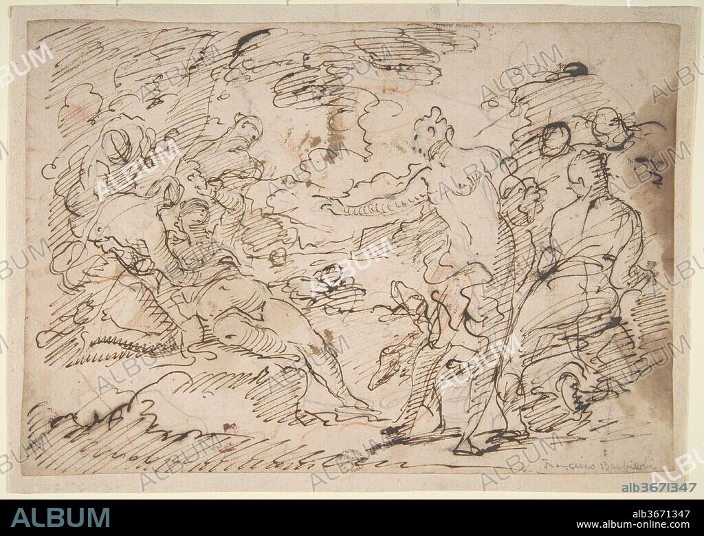 The Pregnancy of Callisto Discovered by Diana. Artist: Antonio Molinari (Italian, Venice 1655-1704 Venice). Dimensions: 7 3/4 x 11 3/16in. (19.7 x 28.4cm). Date: 1612-66.