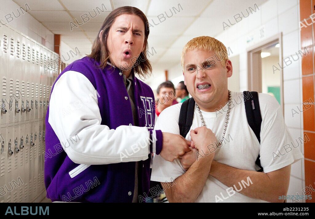 CHANNING TATUM y JONAH HILL en INFILTRADOS EN CLASE, 2012 (21 JUMP STREET), dirigida por CHRIS MILLER y PHIL LORD. Copyright COLUMBIA PICTURES.