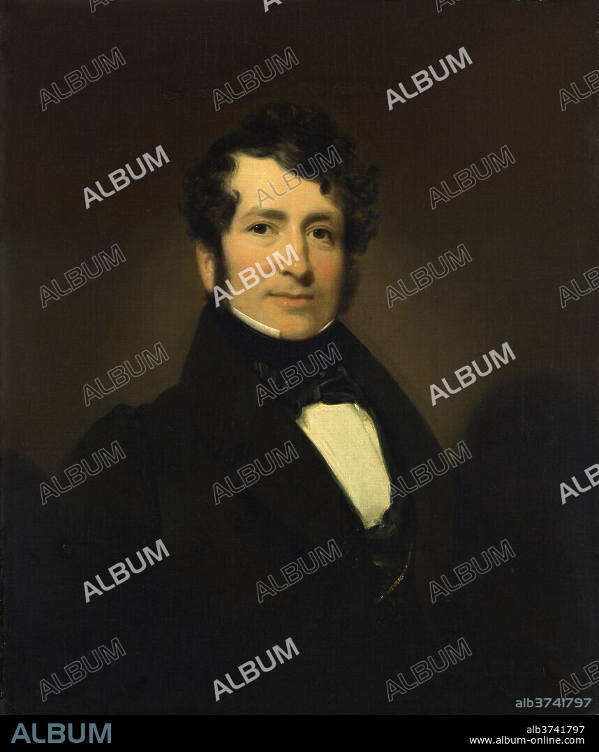 HENRY INMAN. George Pope Morris. Dated: c. 1836. Dimensions: overall: 76.2 x 63.8 cm (30 x 25 1/8 in.)  framed: 95.6 x 83.2 x 7.6 cm (37 5/8 x 32 3/4 x 3 in.). Medium: oil on canvas.