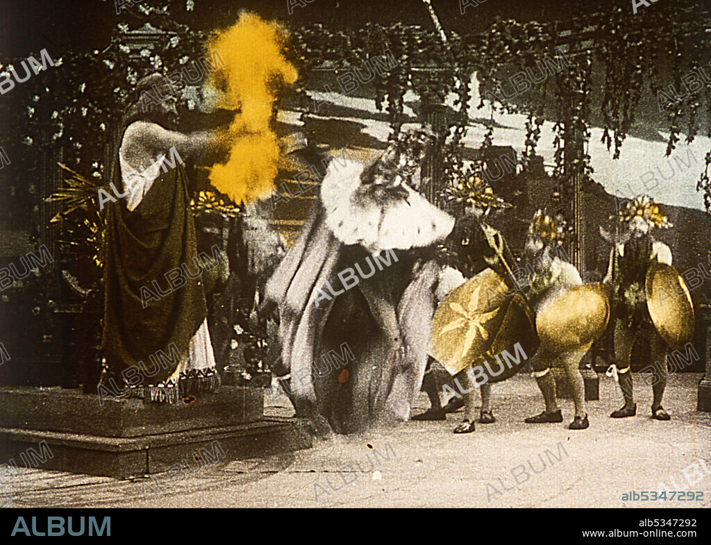 VIAJE A JUPITER, 1909 (LE VOYAGE SUR JUPITER), dirigida por SEGUNDO DE CHOMON. Copyright PATHE FRERES.