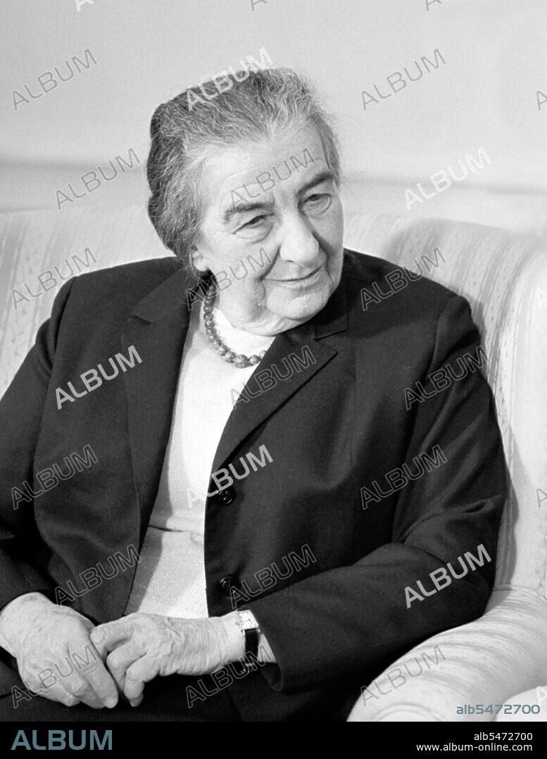 Golda Meir, 3 May 1898 - 8 December 1978, was the fourth Prime Minister of the State of Israel. Born Ukranian in the former Soviet Union, she migrated to the USA in 1906 and subsequently to historic Palestine in 1921. Meir was elected Prime Minister of Israel on 17 March 1969 after serving as Minister of Labour and Foreign Minister. Israel's first and the world's third woman to hold such an office, she was described as the 'Iron Lady' of Israel.