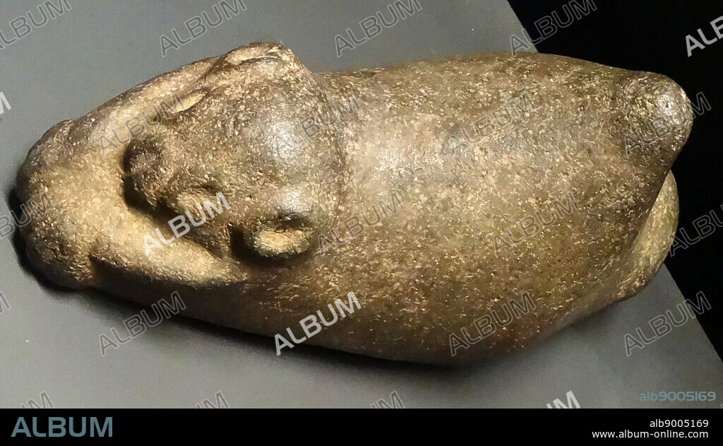 Pointed stone from the Taíno culture. Created by the Arawak people, the indigenous peoples of the Caribbean. Dated 16th Century.