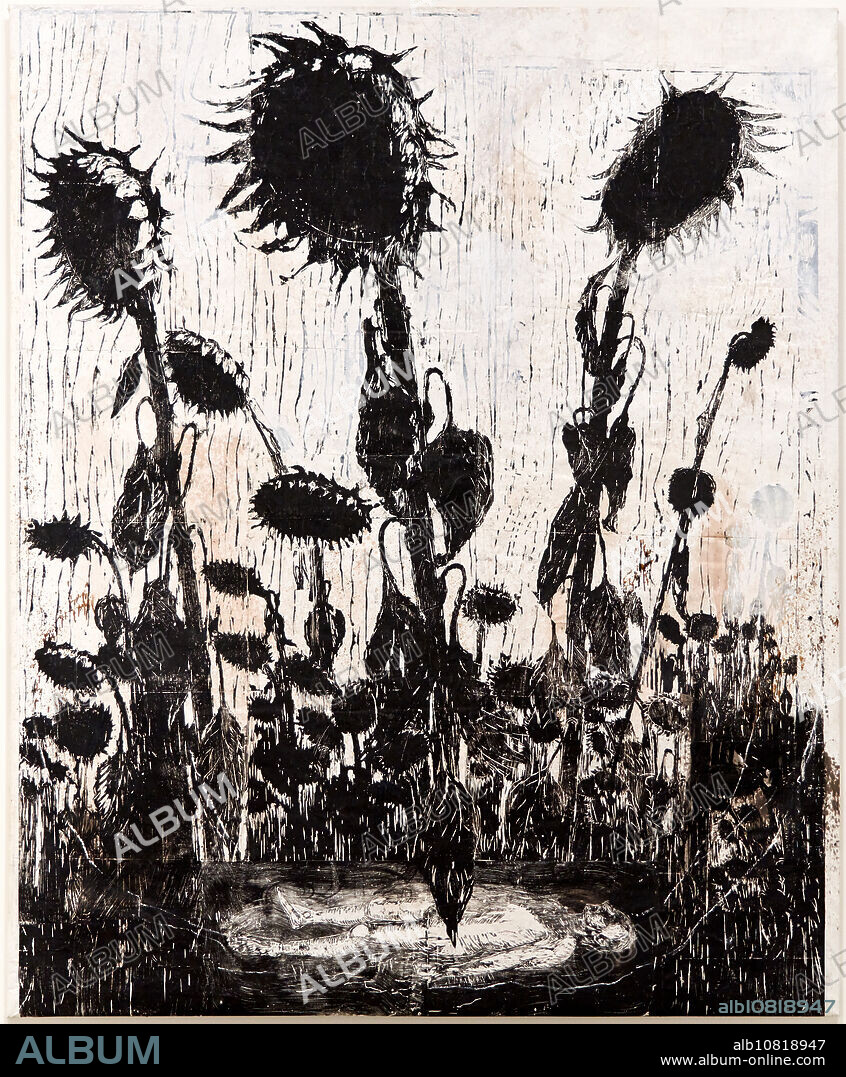 Sunflowers (Tournesols), 1996, Anselm Kiefer (1945), Guggenheim Bilbao Museum, Bilbao, Basque Country, Spain, Europe.