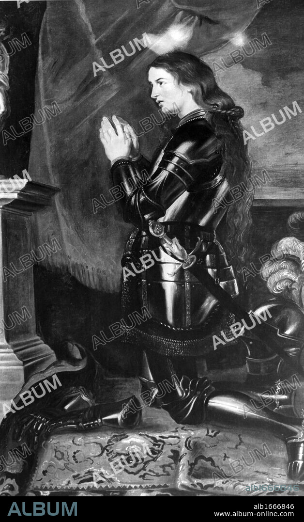 Joan of Arc by Peter Paul Rubens, print, 1577-1640.