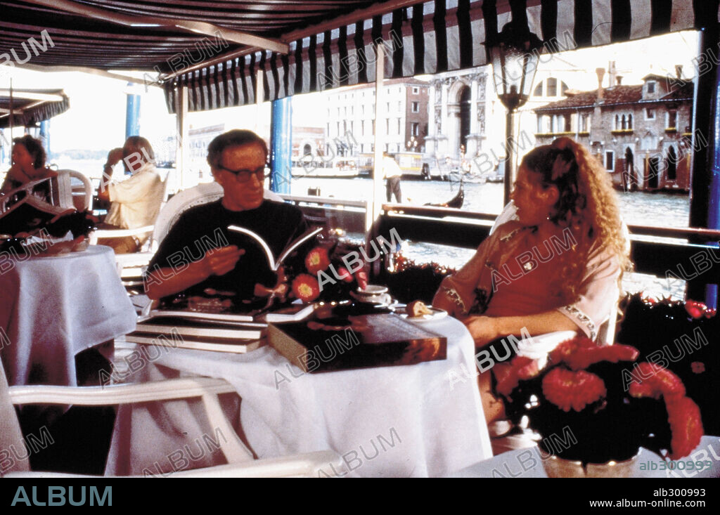 GABY HOFFMANN and WOODY ALLEN in EVERYONE SAYS I LOVE YOU, 1996, directed by WOODY ALLEN. Copyright MIRAMAX INT/SWEETLAND FILMS.