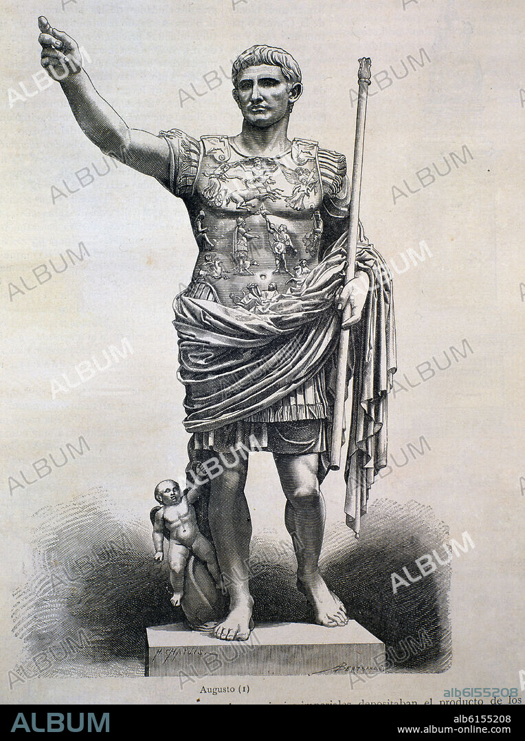 CAYO JULIO CESAR OCTAVI AUGUSTO 63 AC-14 DC.