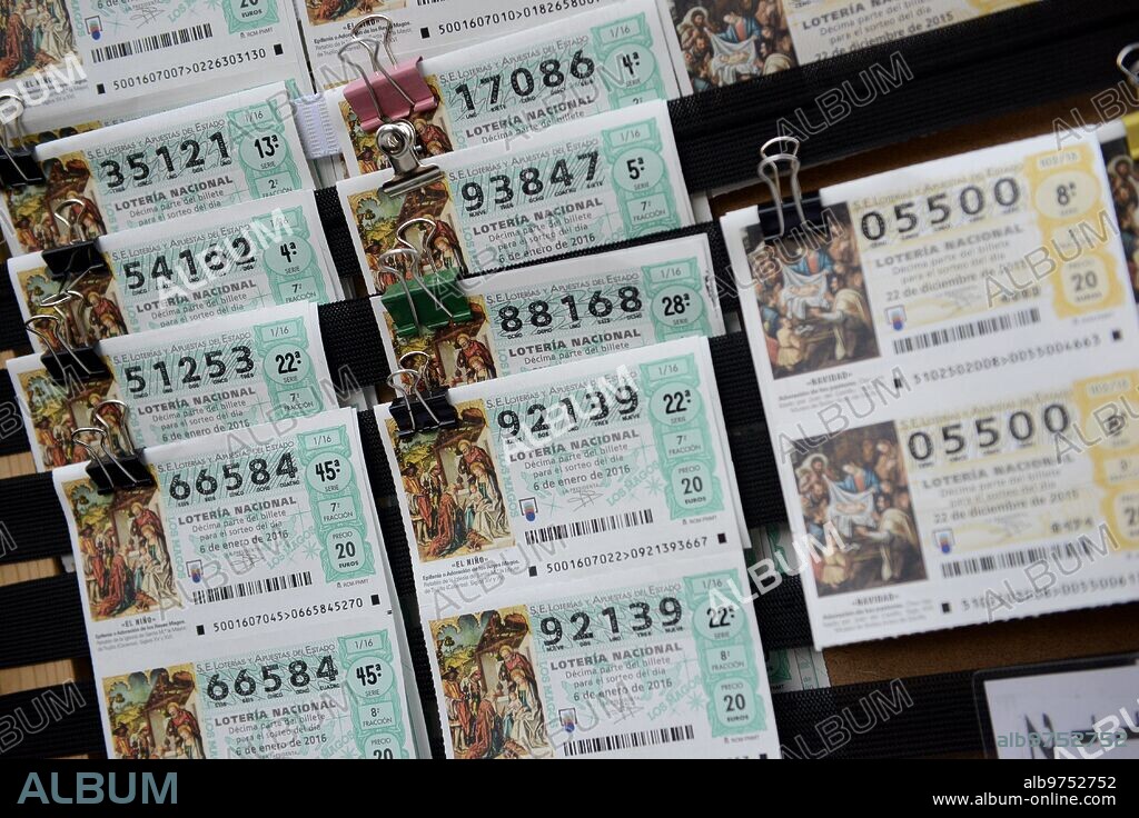 Madrid, 21/12/2015. Lotería de Navidad. En la imagen detalle de décimos de lotería. Foto: Maya Balanya ARCHDC.