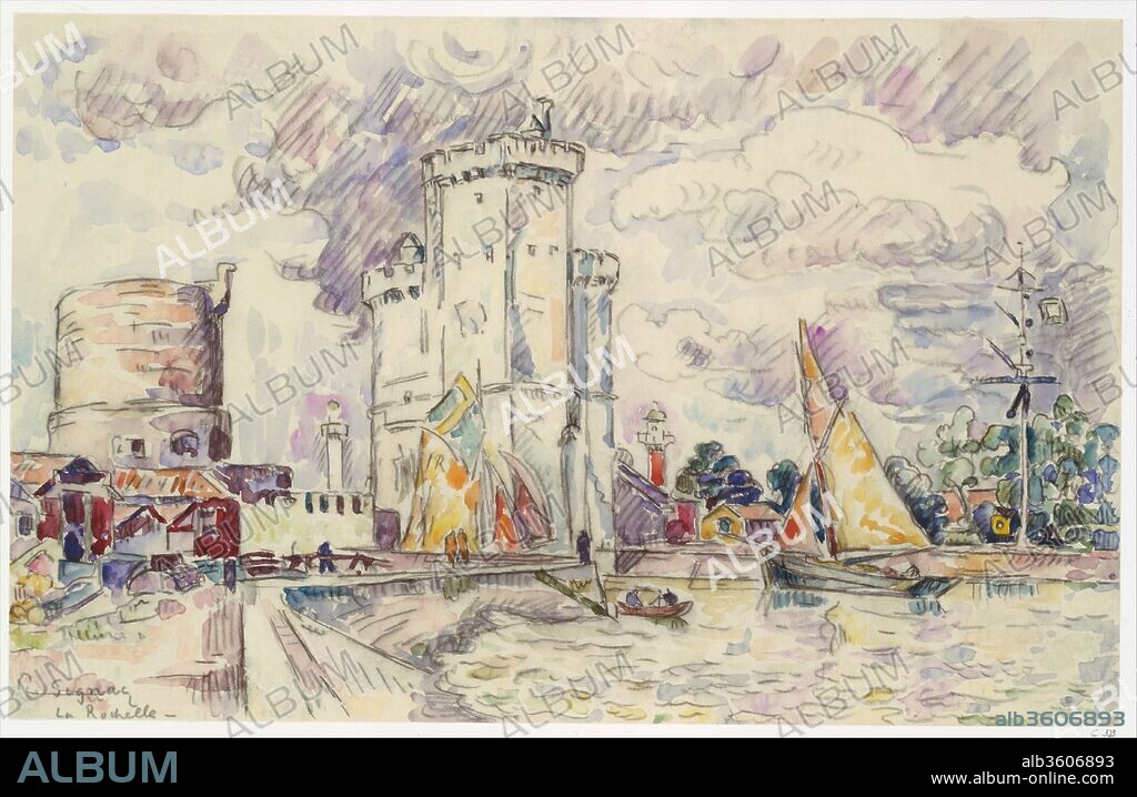 La Rochelle. Artist: Paul Signac (French, Paris 1863-1935 Paris). Dimensions: 10 1/8 x 15 13/16 in.  (25.7 x 40.2 cm). Date: ca. 1920-28.