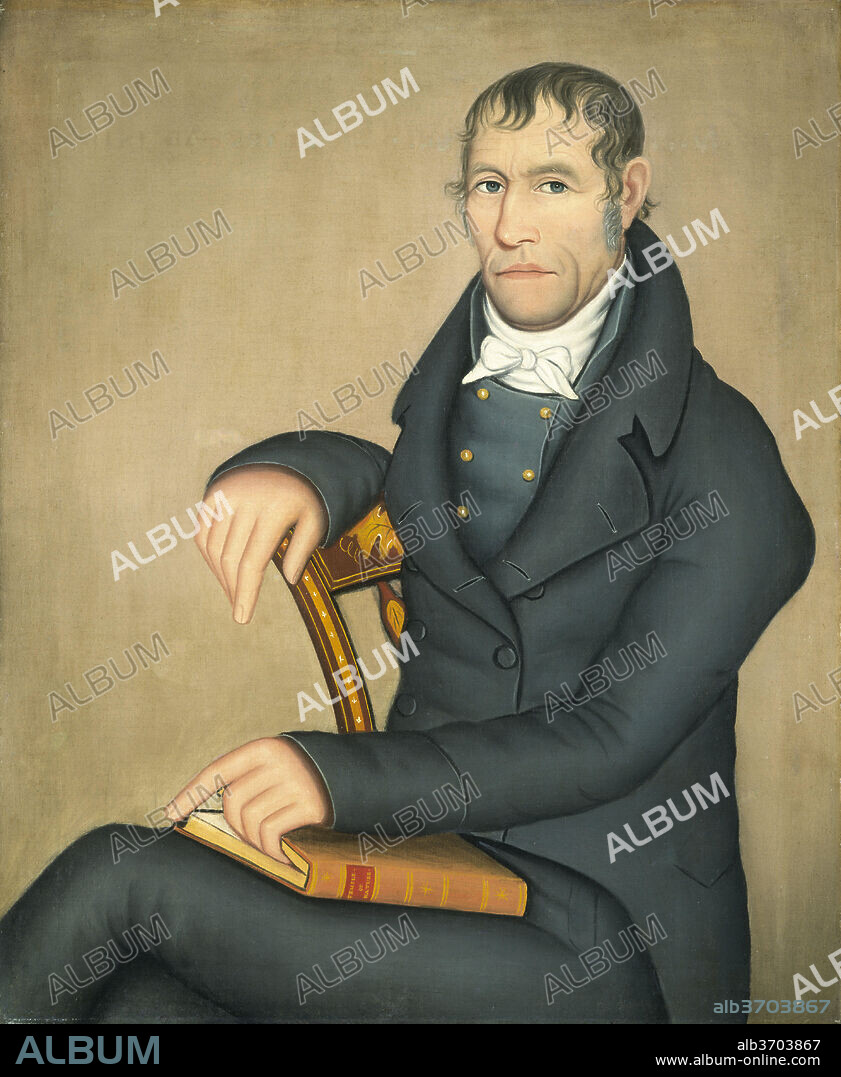 AMMI PHILLIPS. Joseph Slade. Dated: 1816. Dimensions: overall: 102 x 84 cm (40 3/16 x 33 1/16 in.)  framed: 108.3 x 91.4 x 4.7 cm (42 5/8 x 36 x 1 7/8 in.). Medium: oil on canvas.