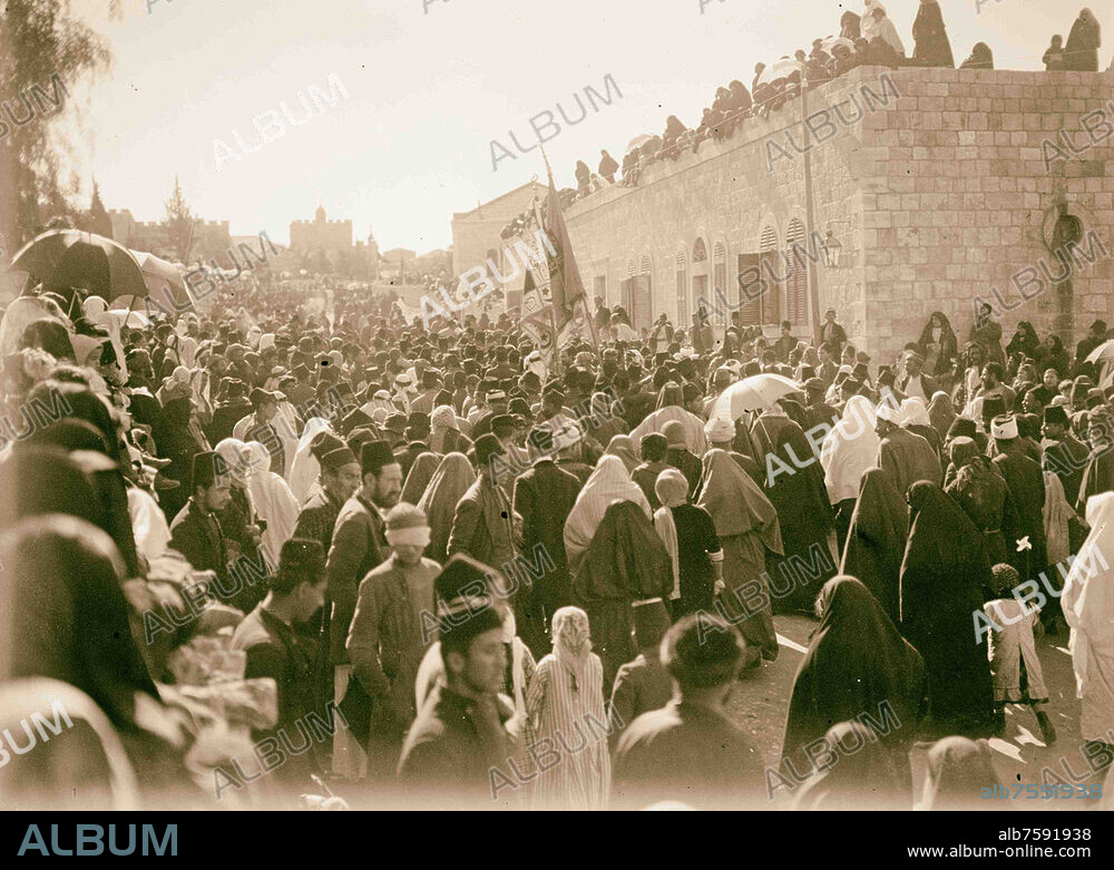 Nebi Musa festival 1920, Jerusalem, Israel.