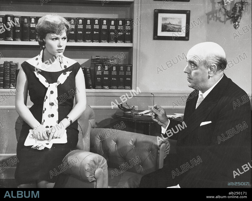 MANOLO MORAN and SUSANA CANALES in PATRICIA MIA, 1961, directed by ENRIQUE CARRERAS.