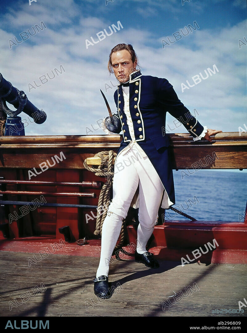 MARLON BRANDO en REBELIÓN A BORDO, 1962 (MUTINY ON THE BOUNTY), dirigida por LEWIS MILESTONE. Copyright METRO GOLDWYN MAYER.