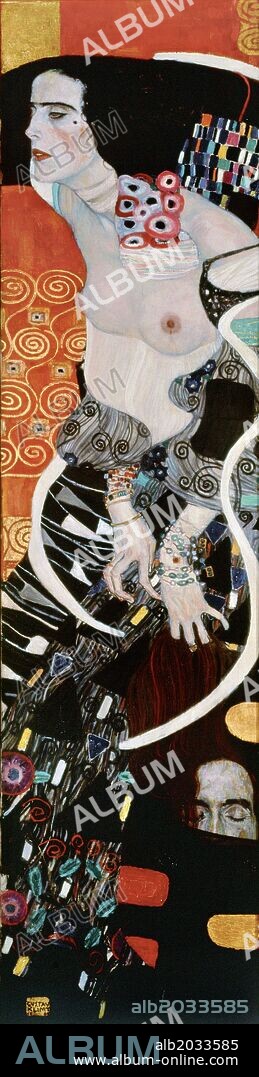 Gustav Klimt / 'Judith II (Salome)', 1909, Oil on canvas, 178 x 46 cm.