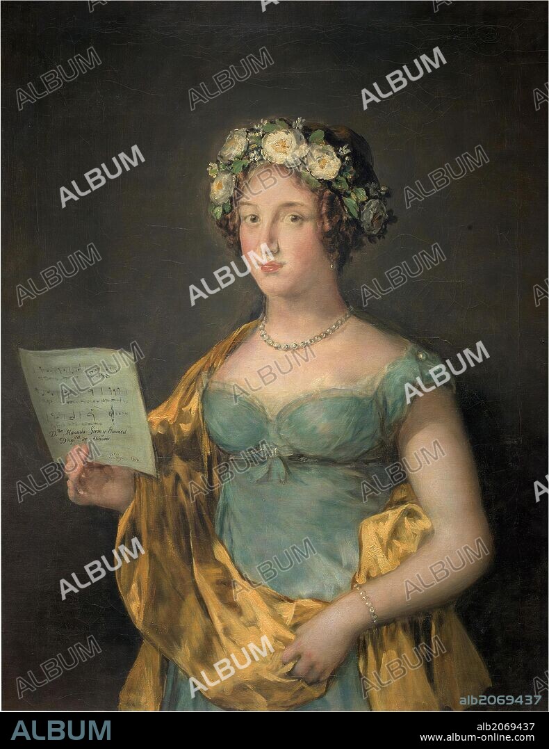 Francisco de Goya y Lucientes / 'The Duchess of Abrantes', 1816, Spanish School, Oil on canvas, 92 cm x 70 cm, P07713.