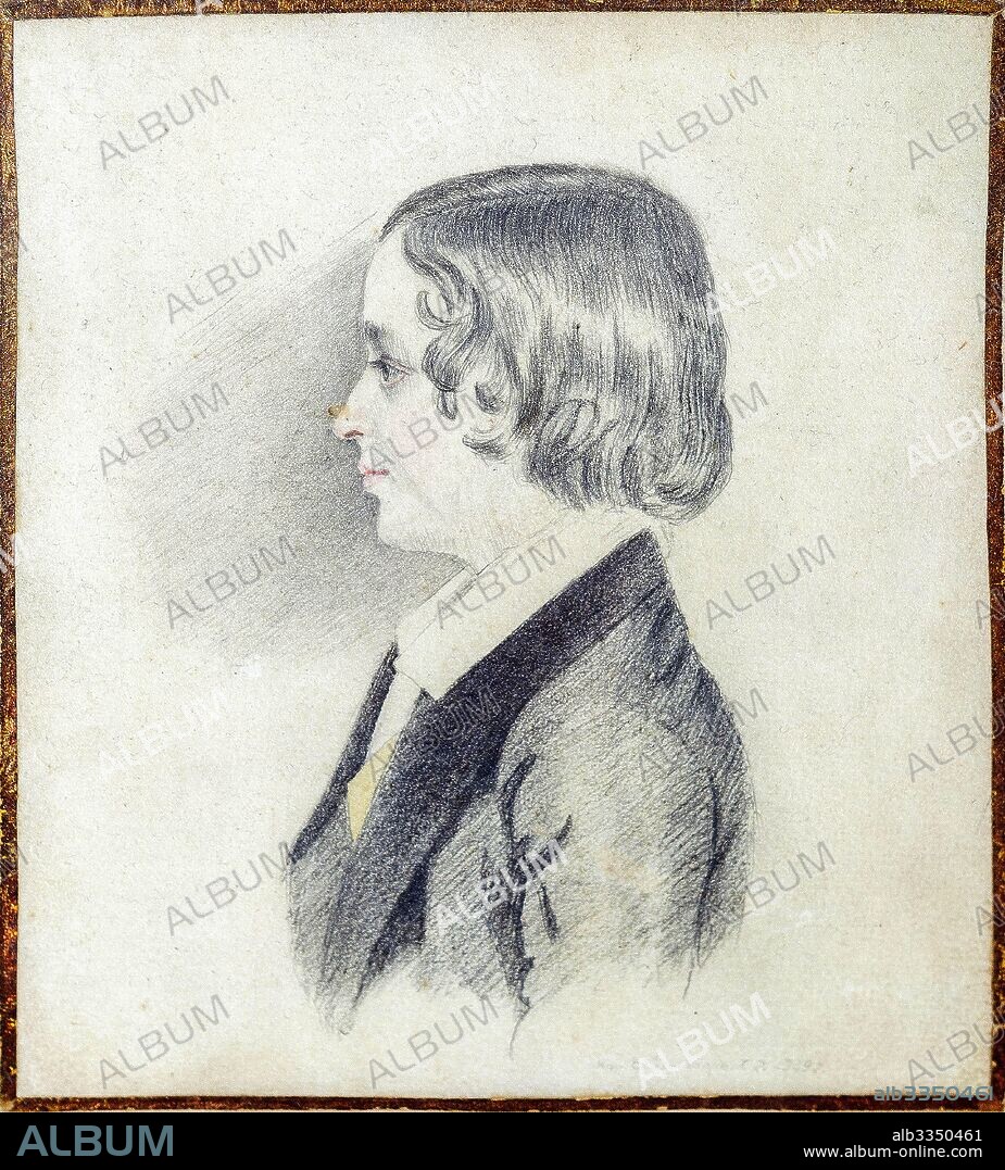 THOMAS WRIGHT. Portrait of Alexander Alexandrovich Pushkin (1833-1914), Son of the Poet.