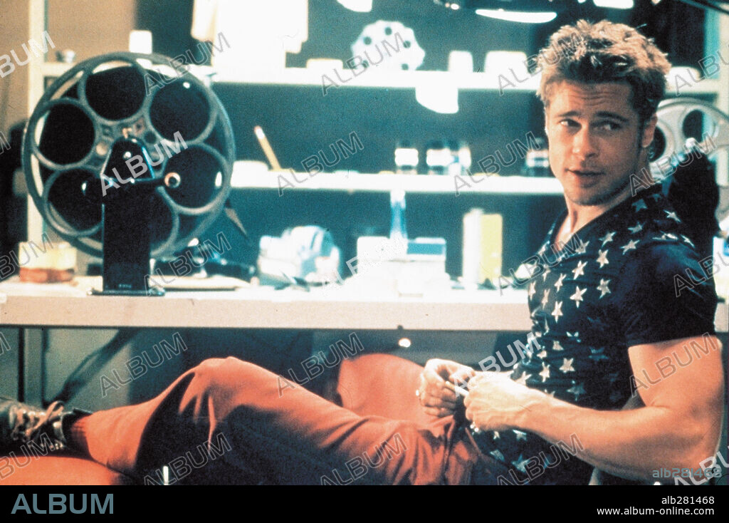BRAD PITT en EL CLUB DE LA LUCHA, 1999 (FIGHT CLUB), dirigida por DAVID FINCHER. Copyright 20TH CENTURY FOX.