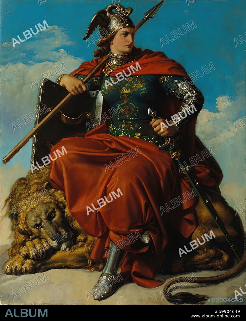 CARL VON BLAAS. Allegory of bravery, 1859.