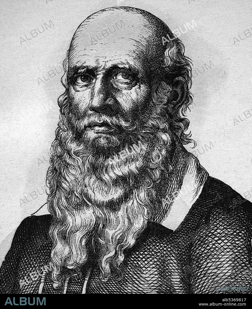 Friedrich Ludwig Jahn, father of gymnastics, 1778 - 1852, portrait, historical illustration, 1880