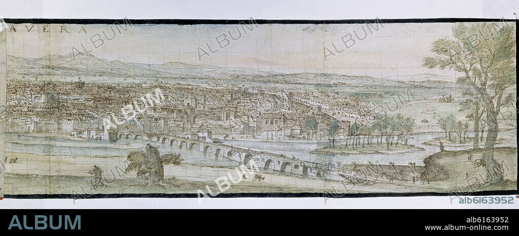 ANTON VAN DEN WYNGAERDE 1512 O. TALAVERA DE LA REINA - 1567 - DIBUJO - 278X1585 MM.