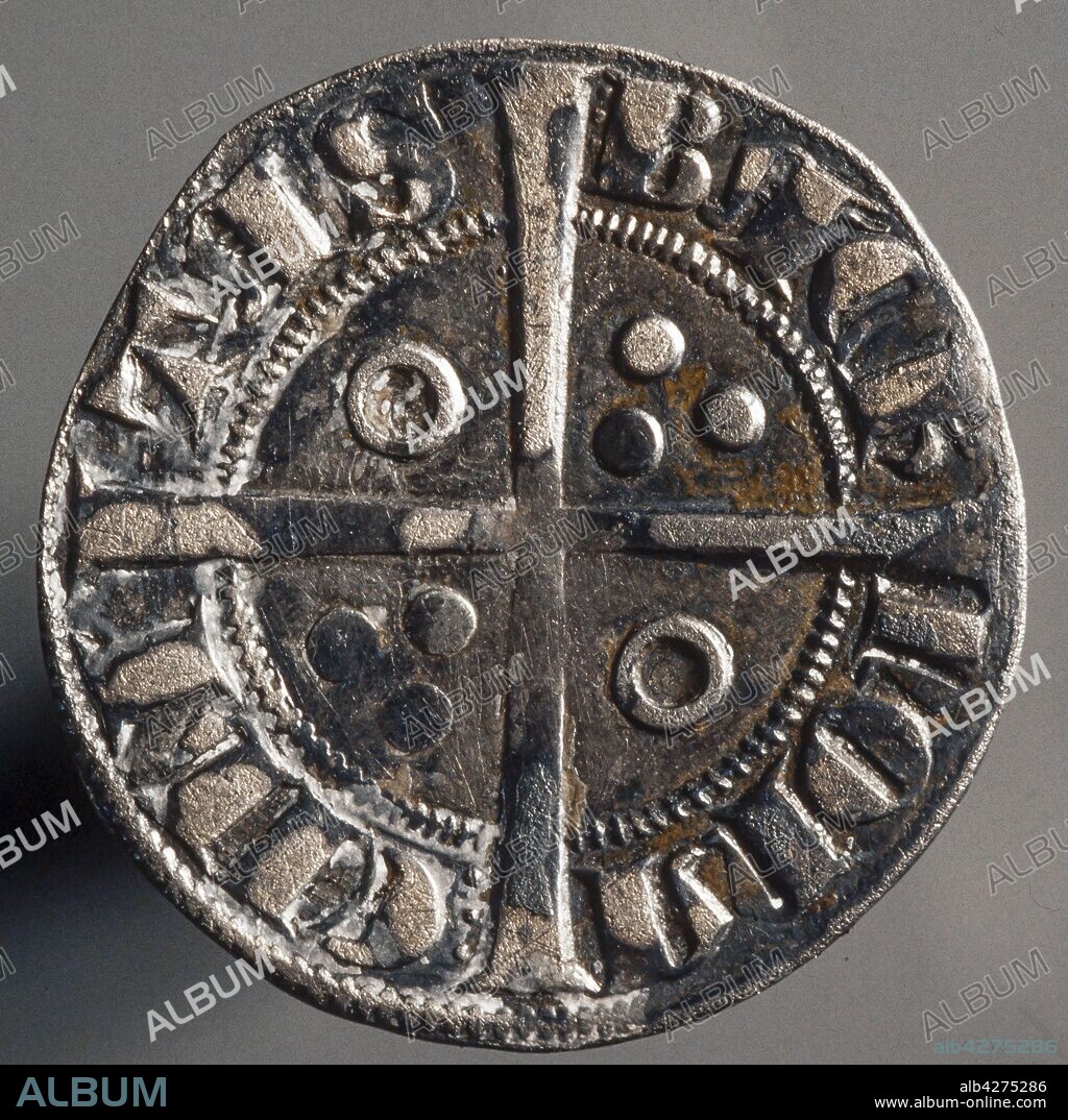 Croat de Pedro II El Grande, 1285, plata.