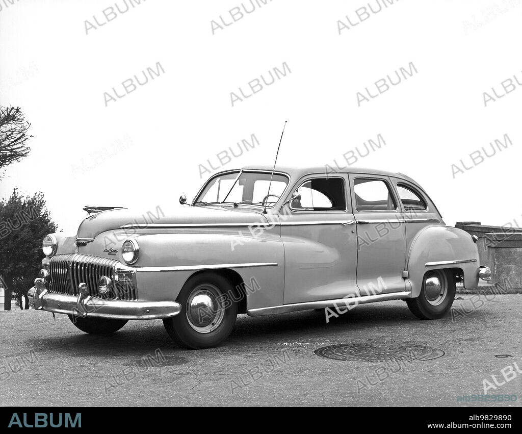 United States 1946, A 1946 Chrysler De Soto four door sedan.