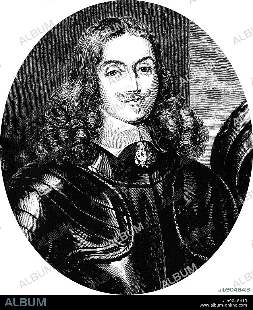 Portrait of Edward Somerset, 2nd Marquess of Worcester (1602-1667) an English nobleman involved in royalist politics and an inventor. Dated 17th Century.