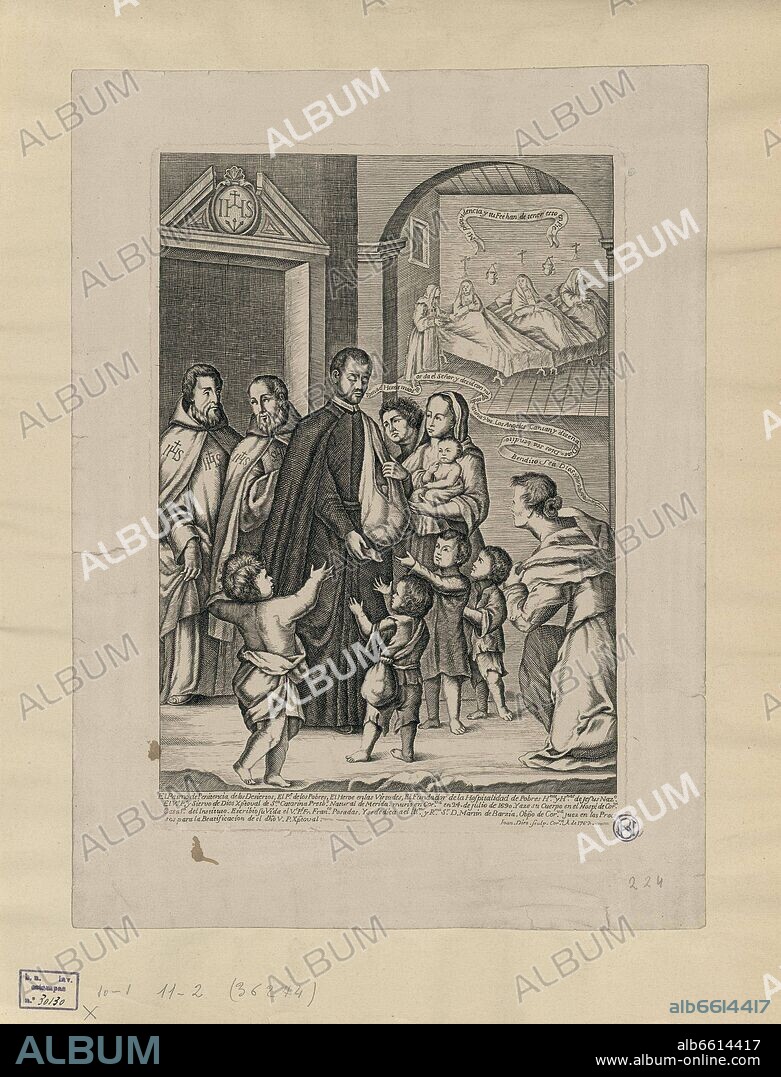 JUAN DIEZ. CRISTOBAL DE SANTA CATALINA (1638-1690) - GRABADO - 1762.