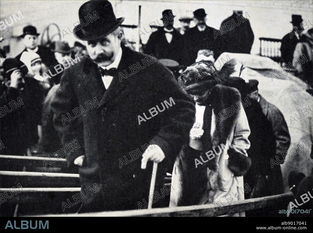 One of the last photographs of Archduke Franz Ferdinand of Austria (1863-1914) an Archduke of Austria-Este, Austro-Hungarian and Royal Prince of Hungary and of Bohemia and, from 1896 until his death, heir presumptive to the Austro-Hungarian throne. Dated 20th century.
