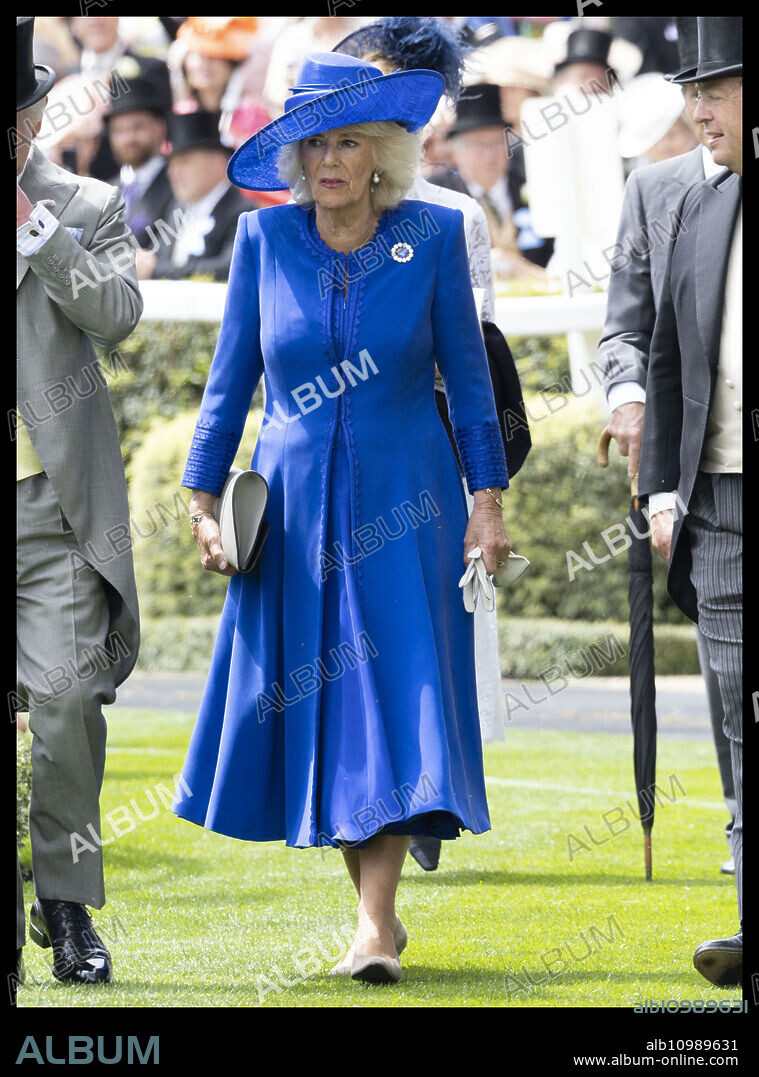CAMILLA PARKER BOWLES und QUEEN CAMILLA. June 18, 2024, Ascot, United Kingdom: King Charles III and Queen Camilla on the opening day of Royal Ascot, United Kingdom. (Credit Image: © Stephen Lock/i-Images via ZUMA Press).