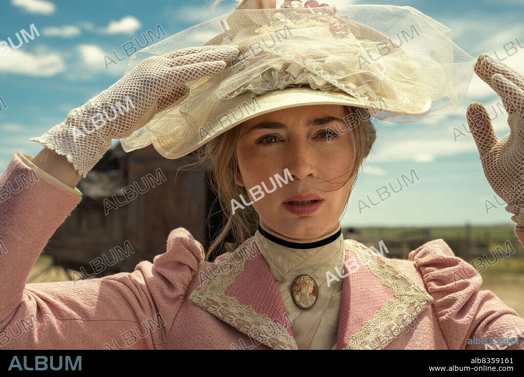 EMILY BLUNT in THE ENGLISH, 2022, directed by HUGO BLICK. Copyright BBC.