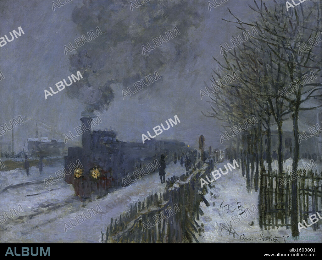 Le Train dans la Neige  The Train in the Snow  Claude Monet (1840-1926 French)  Musee Marmottan, Paris, France.